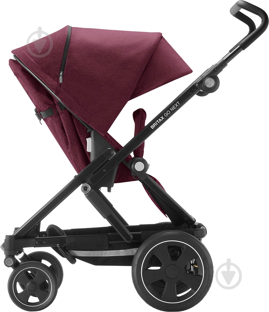 Коляска универсальная 2 в 1 Britax GO NEXT 2 Wine Red Melange 2000029407 - фото 6