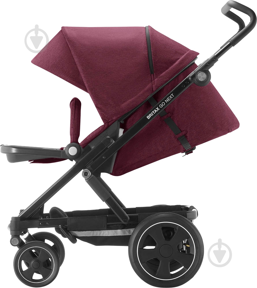 Коляска универсальная 2 в 1 Britax GO NEXT 2 Wine Red Melange 2000029407 - фото 7