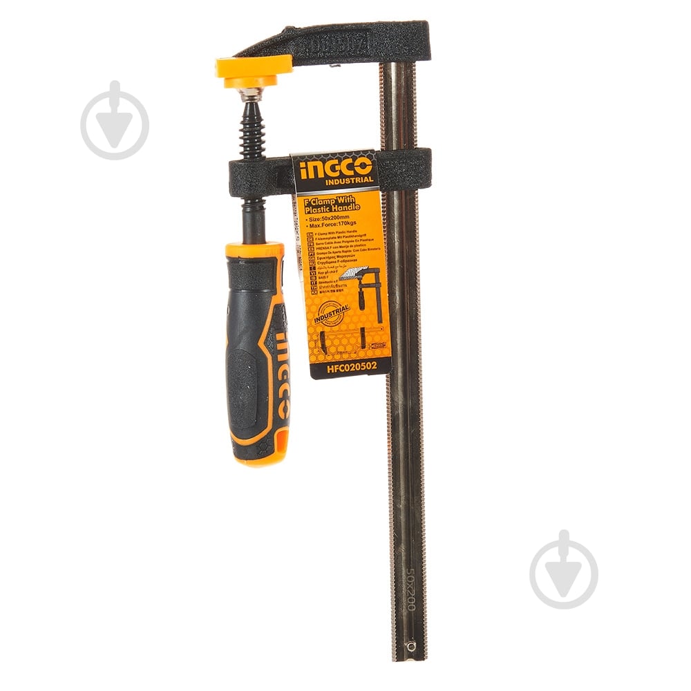 Струбцина INGCO F 50х150 мм INDUSTRIA HFC020501 - фото 4
