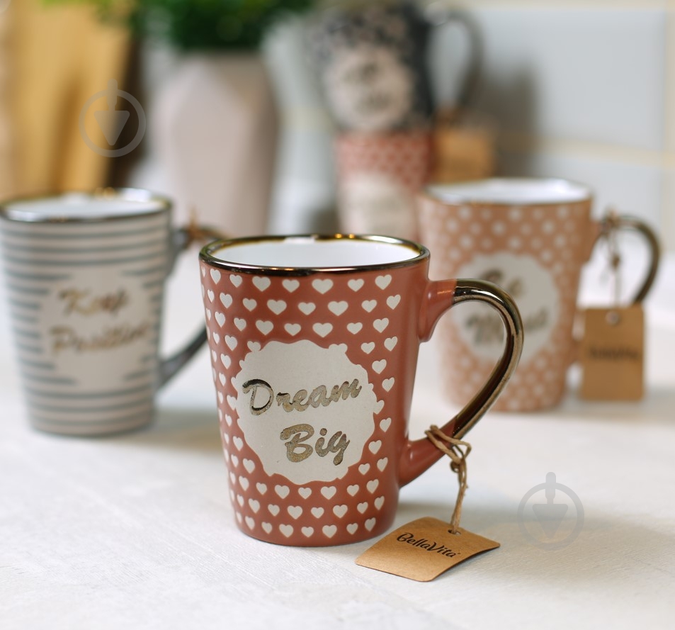 Чашка Bella Vita Keep Positive 300 мл керамика - фото 3