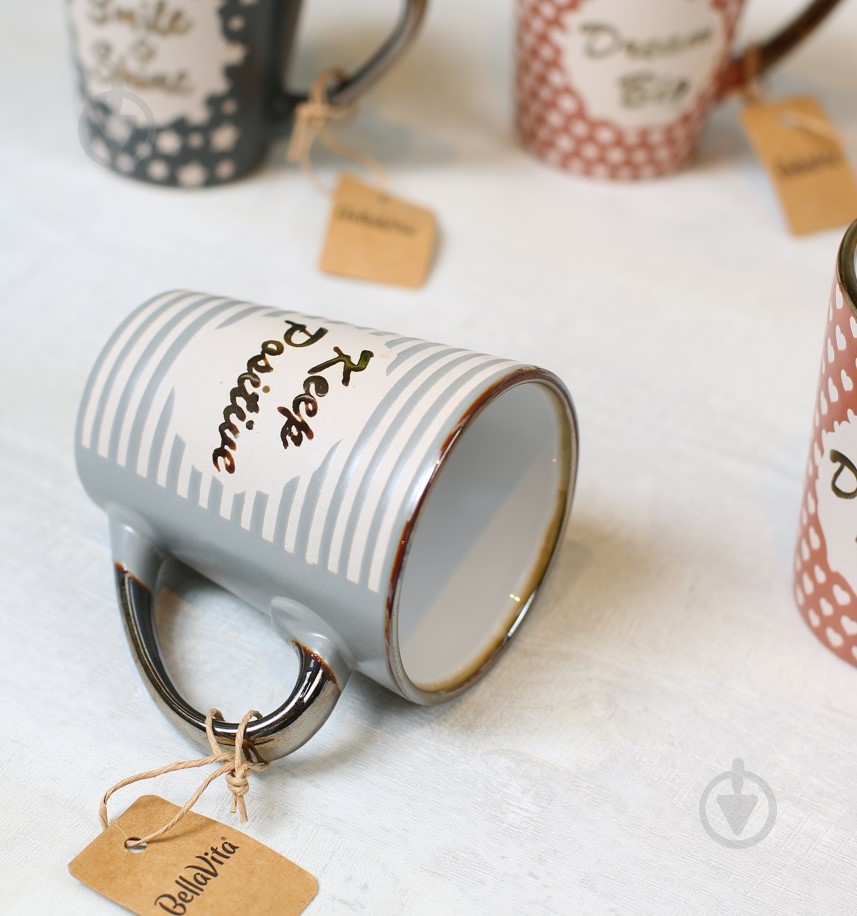 Чашка Bella Vita Keep Positive 300 мл керамика - фото 4