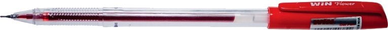 Ручка гелевая WIN FLOWER красный - фото 1