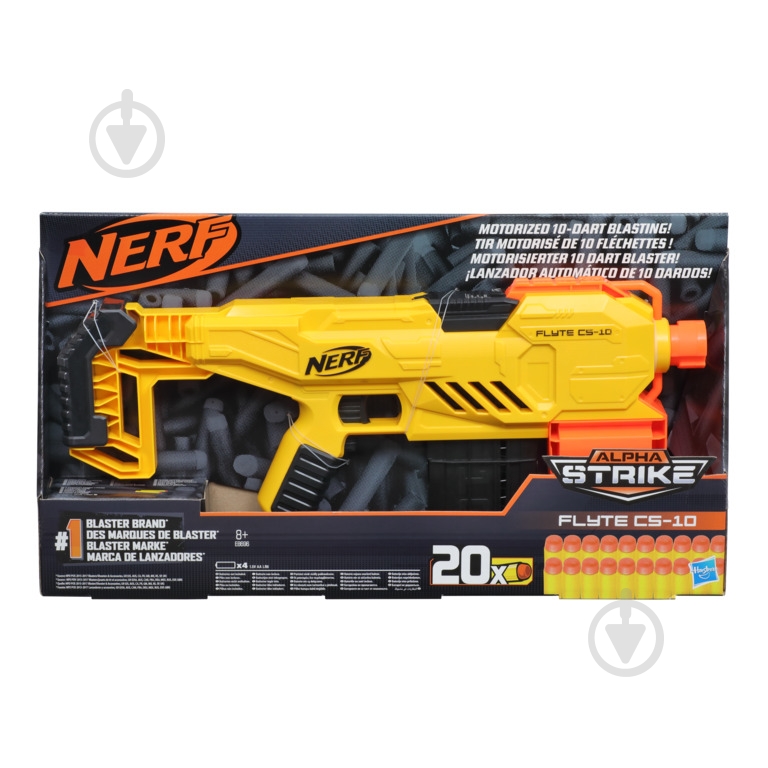 Бластер Hasbro Nerf Alpha Strike Flyte CS-10 E8696 - фото 2 Бластер Hasbro Nerf Alpha Strike Flyte CS-10 E8696 - фото 2