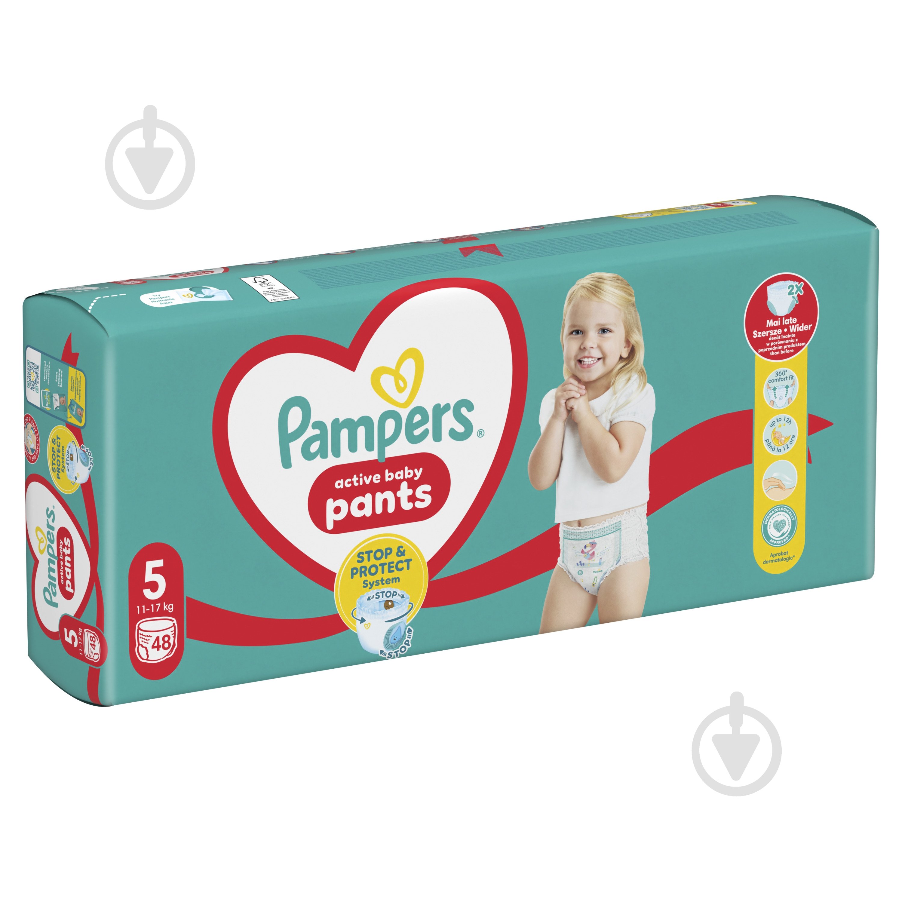 Підгузки-трусики Pampers Active Baby Pants Розмір 5 11-17 кг 48 шт. - фото 2