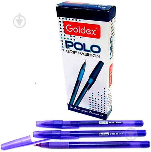 Ручка шариковая Polo grip Fashion 1,0мм 5шт/уп - фото 1