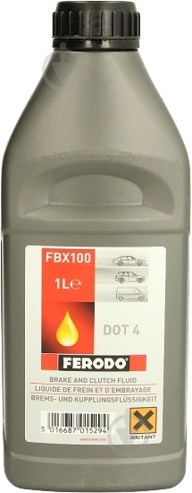 Тормозная жидкость FERODO DOT-4 1 л (FBX100A) - фото 1