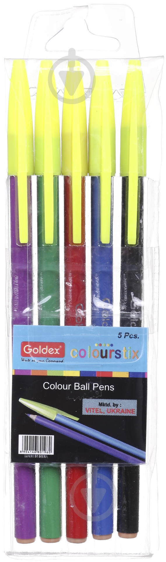 Набор ручек масляных Colorstix 5 шт. - фото 1