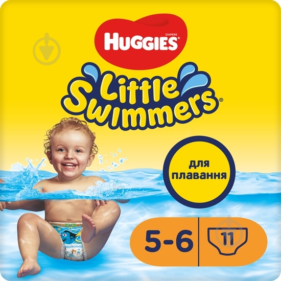 Підгузки-трусики Huggies Little Swimmers 6 12-18 кг 11 шт. - фото 1