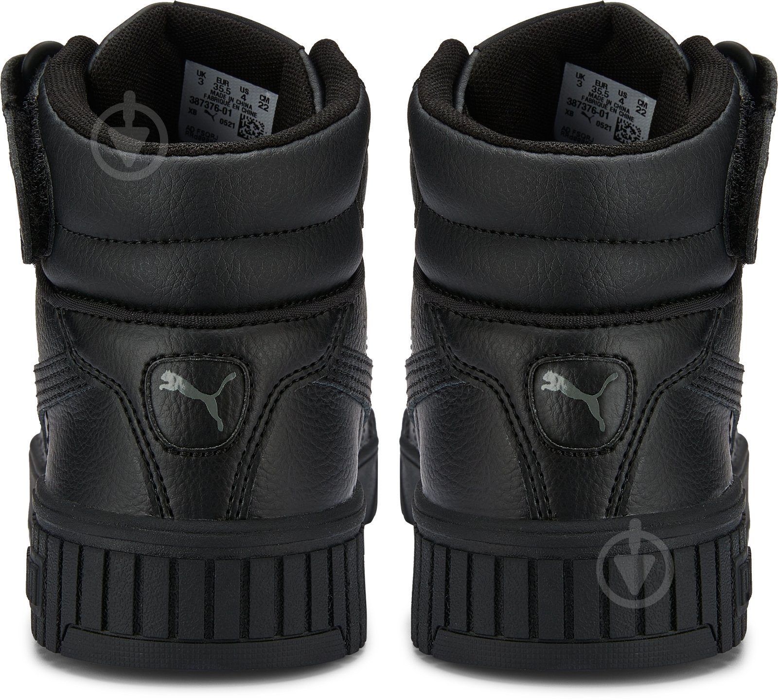 Кроссовки для девочек демисезонные Puma CARINA 2.0 MID JR 38737601 р.38 черные - фото 4