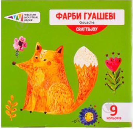 Краски гуашевые CRAFT&JOY 221032/Cr 9 цветов Western Industrial Group - фото 1