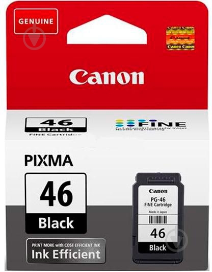 Картридж PG-46 PIXMA Ink Efficiency Black 9059B001 - фото 1 Картридж PG-46 PIXMA Ink Efficiency Black 9059B001 - фото 1