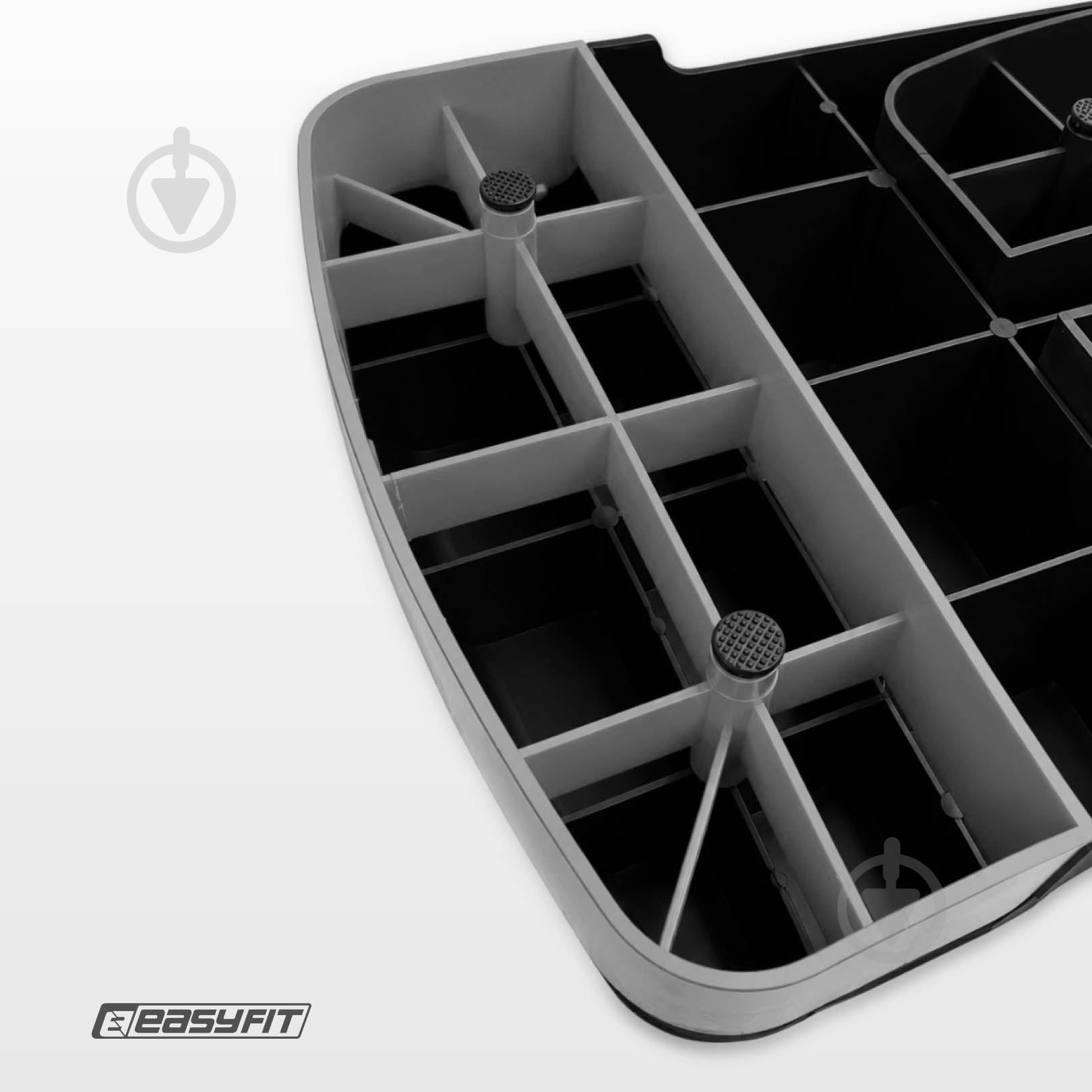 Степ-платформа EasyFit Step-B 2-ступенчатая серая EF-0540-GY - фото 6