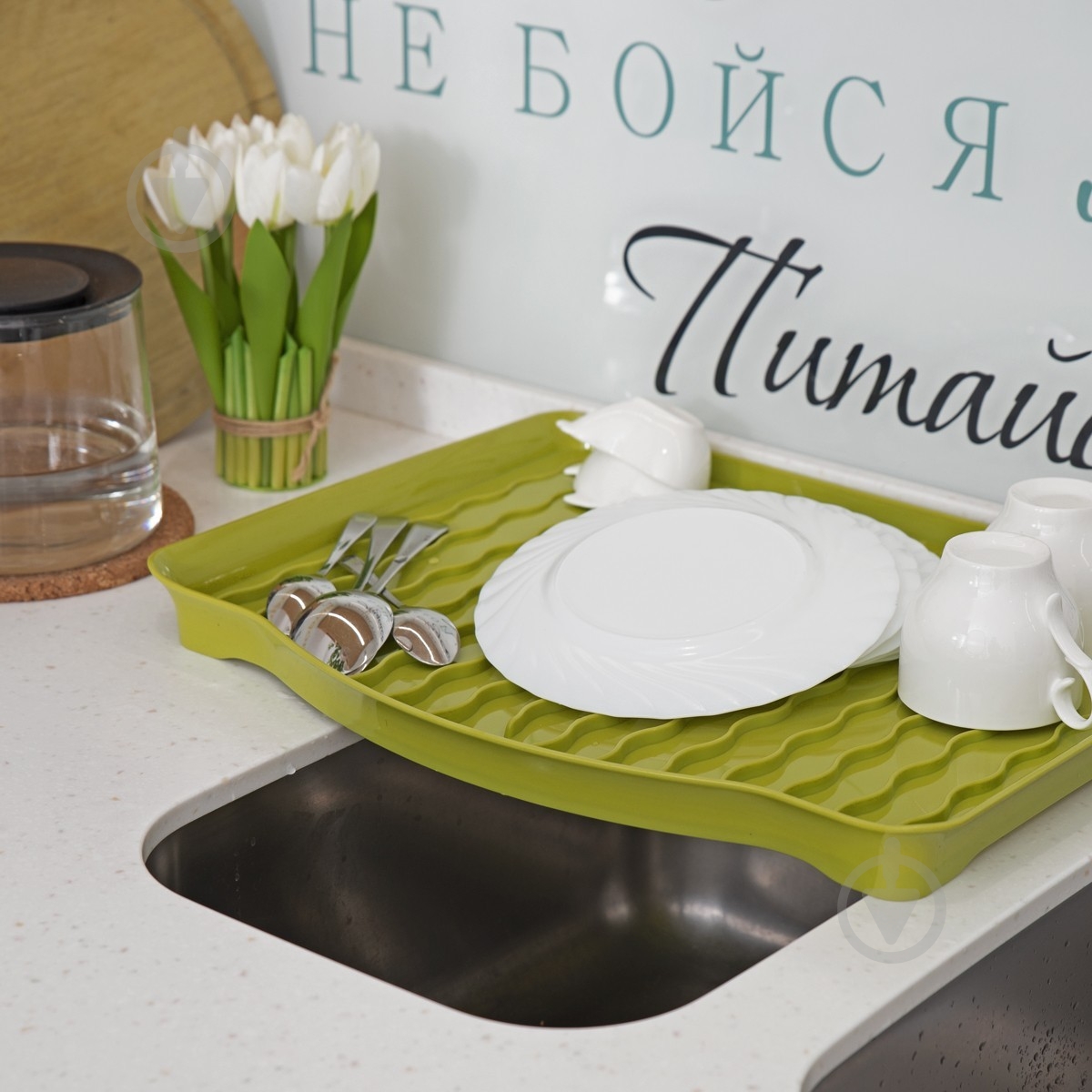 Сушилка для посуды MVM DR-01 Green - фото 4 Сушилка для посуды MVM DR-01 Green - фото 4