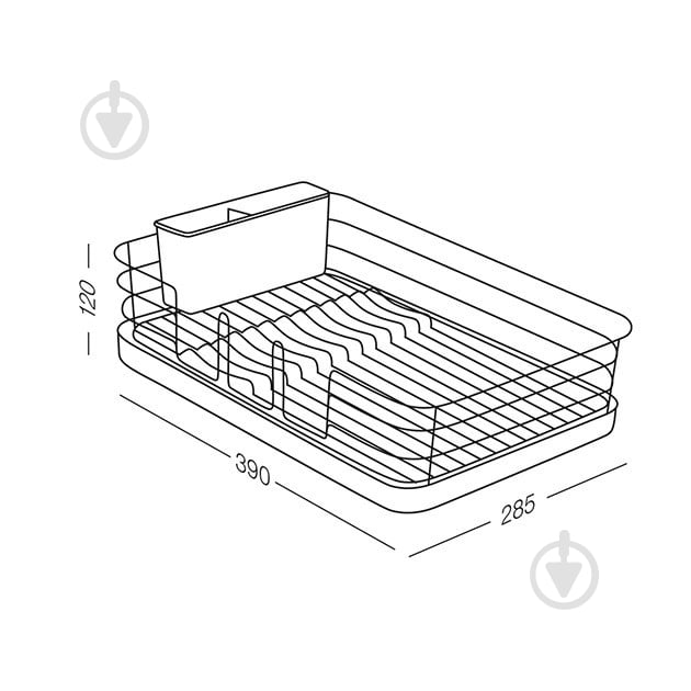 Сушилка для посуды MVM DR-02 White - фото 15