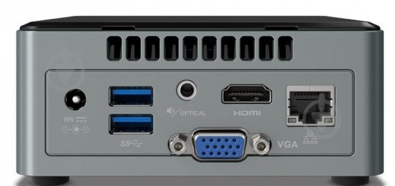 Неттоп Intel NUC (BOXNUC6CAYH) grey - фото 3