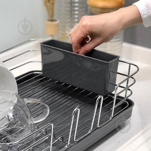 Сушилка для посуды MVM DR-02 Gray - фото 9