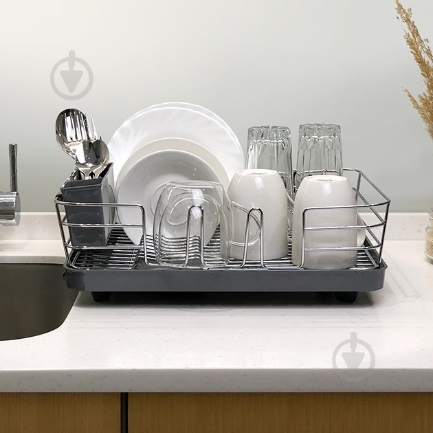 Сушилка для посуды MVM DR-02 Gray - фото 8