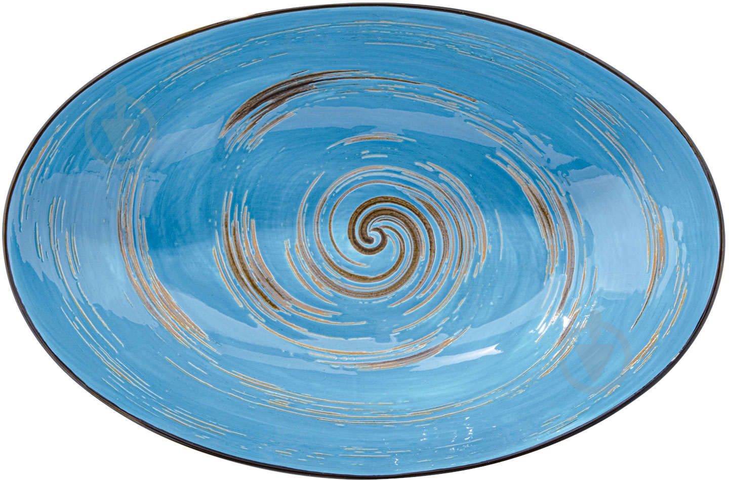 Блюдо Wilmax Spiral Blue WL-669640/A - фото 1