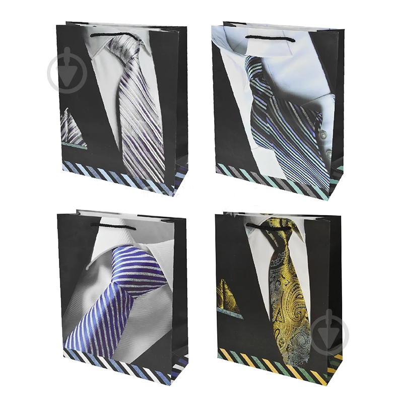 Пакет бумажный Мужской 26x10 см - фото 1