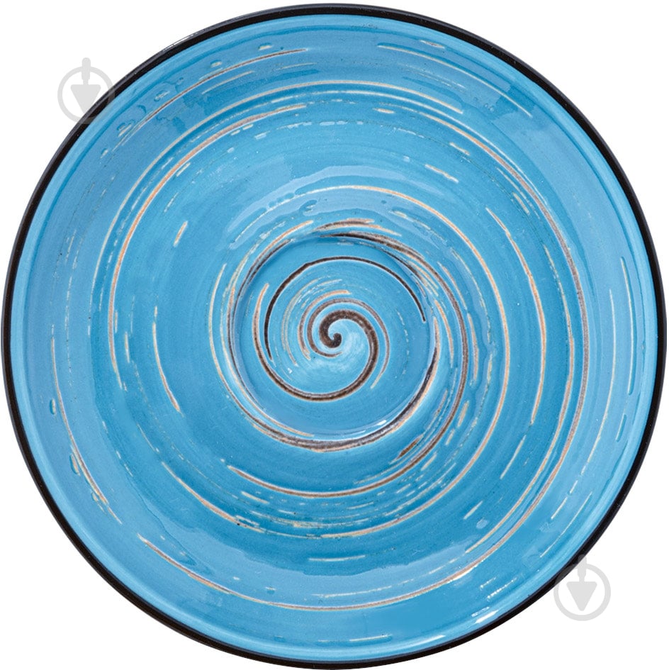 Блюдце Wilmax Spiral Blue 14 см WL-669635/B - фото 1