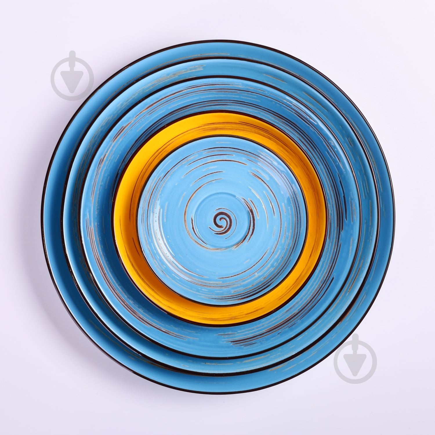 Блюдце Wilmax Spiral Blue 14 см WL-669635/B - фото 3