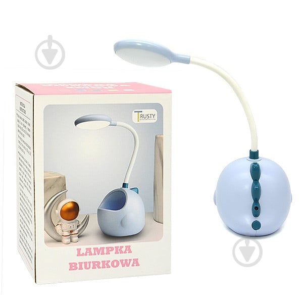 Настольная лампа декоративная Trusty LED Dragon 1x0,5 Вт синий CS275 - фото 5