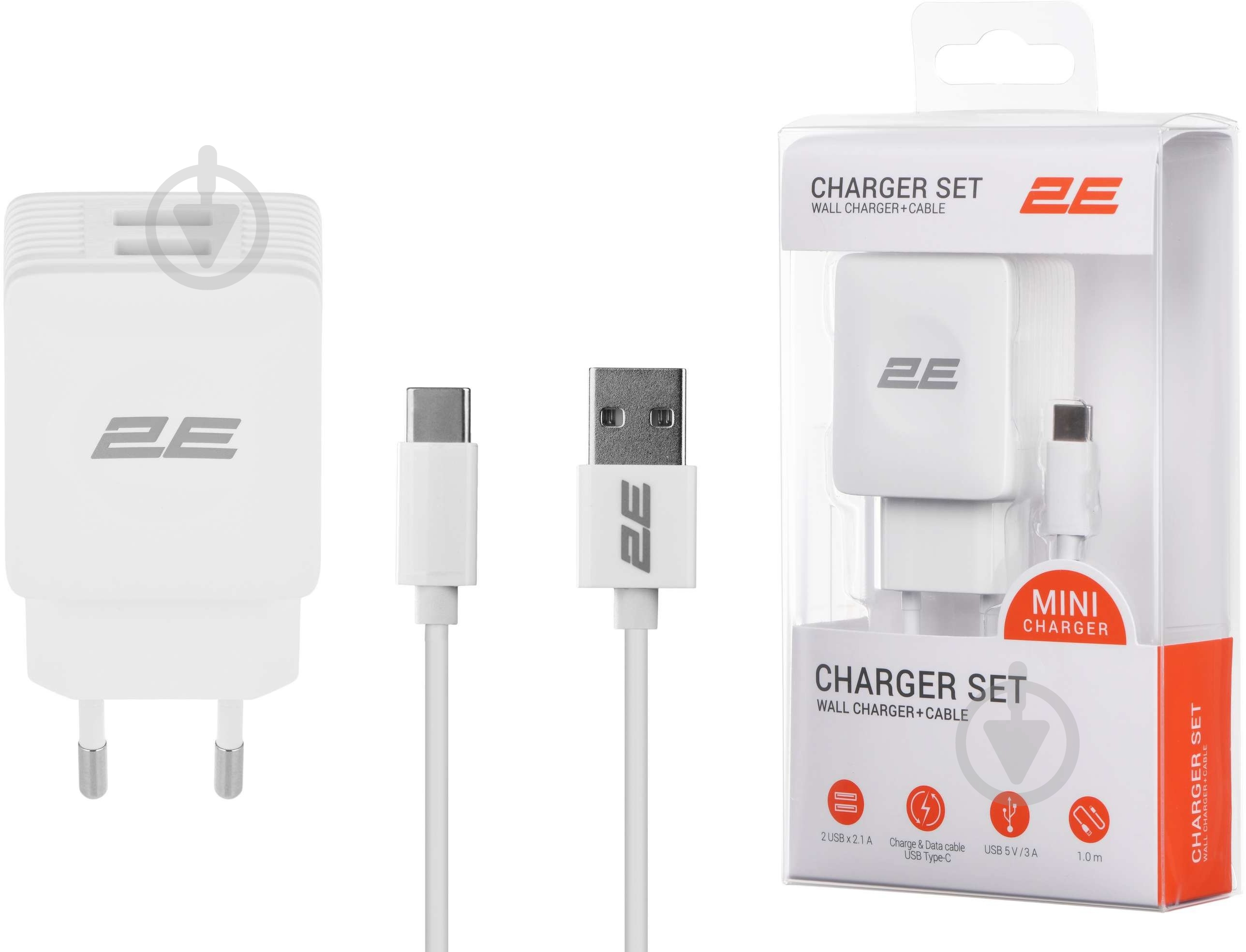 Зарядний пристрій 2E (2E-WC1USB2.1A-CC) - фото 3