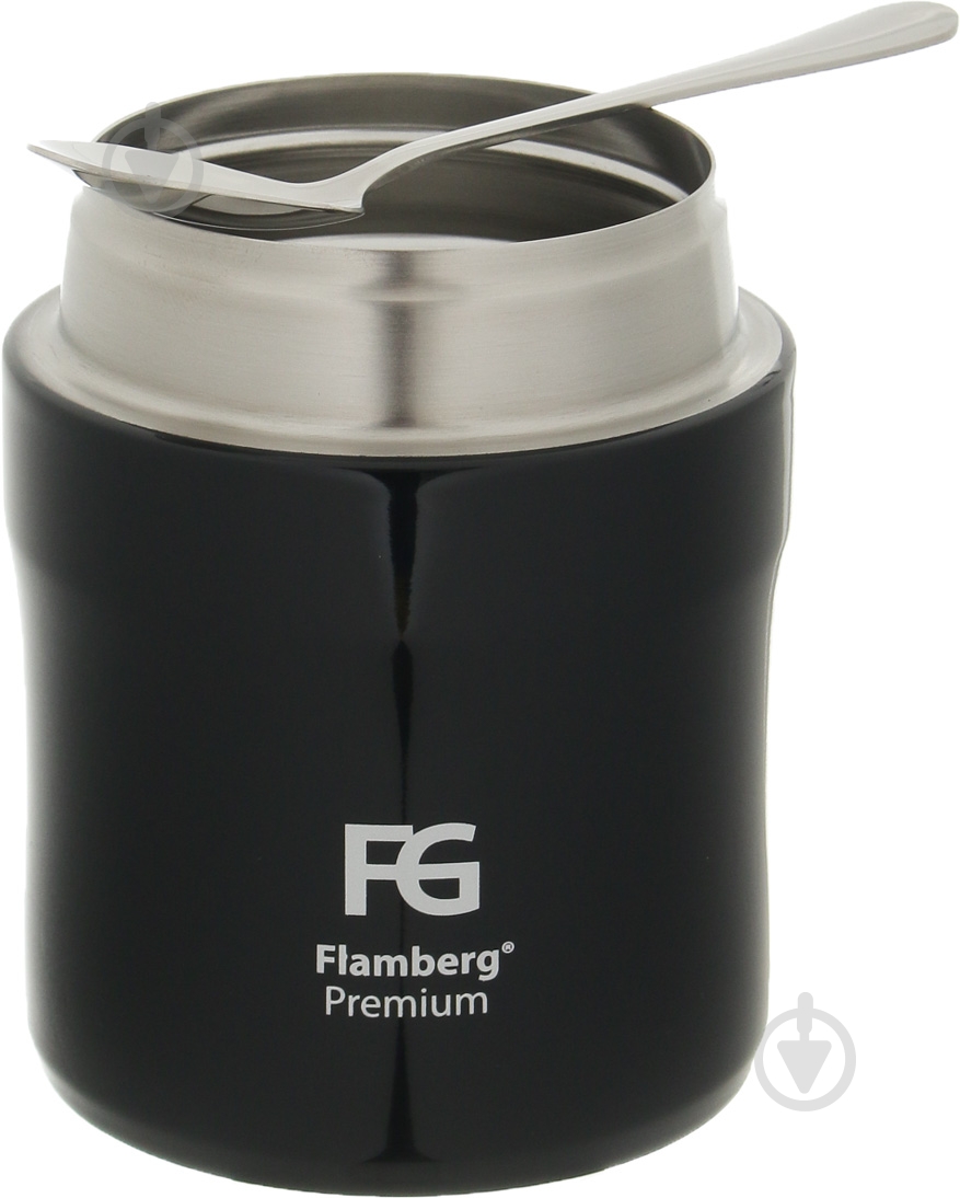 Термос для еды Flamberg Premium Harmony Black 500 мл - фото 4