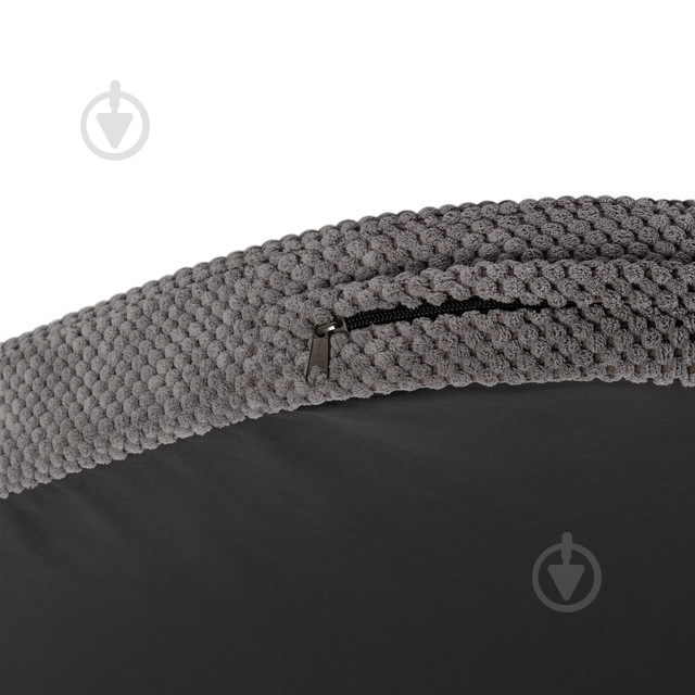 Лежанка Waudog Дорис велюр со съемным чехлом М серая - фото 4 Лежанка Waudog Дорис велюр со съемным чехлом М серая - фото 4