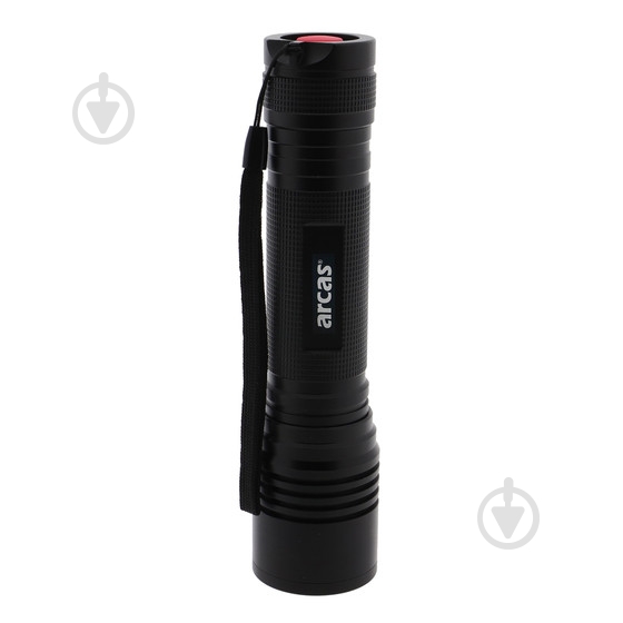 Фонарик Arcas 18W LED Flashlight with zoom 6*АА Box 1600 Lm черный - фото 1