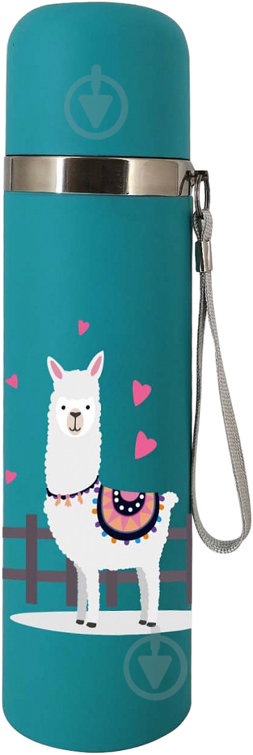 Термос UP! (Underprice) Lama 500 мл зеленый - фото 1