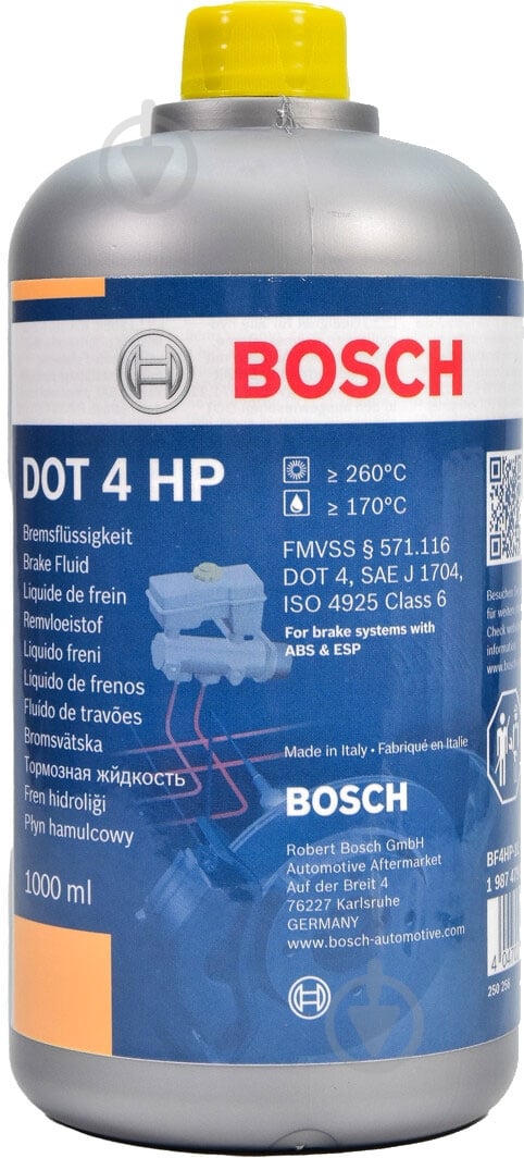 Тормозная жидкость Bosch DOT-4 1 л (1 987 479 113) - фото 1