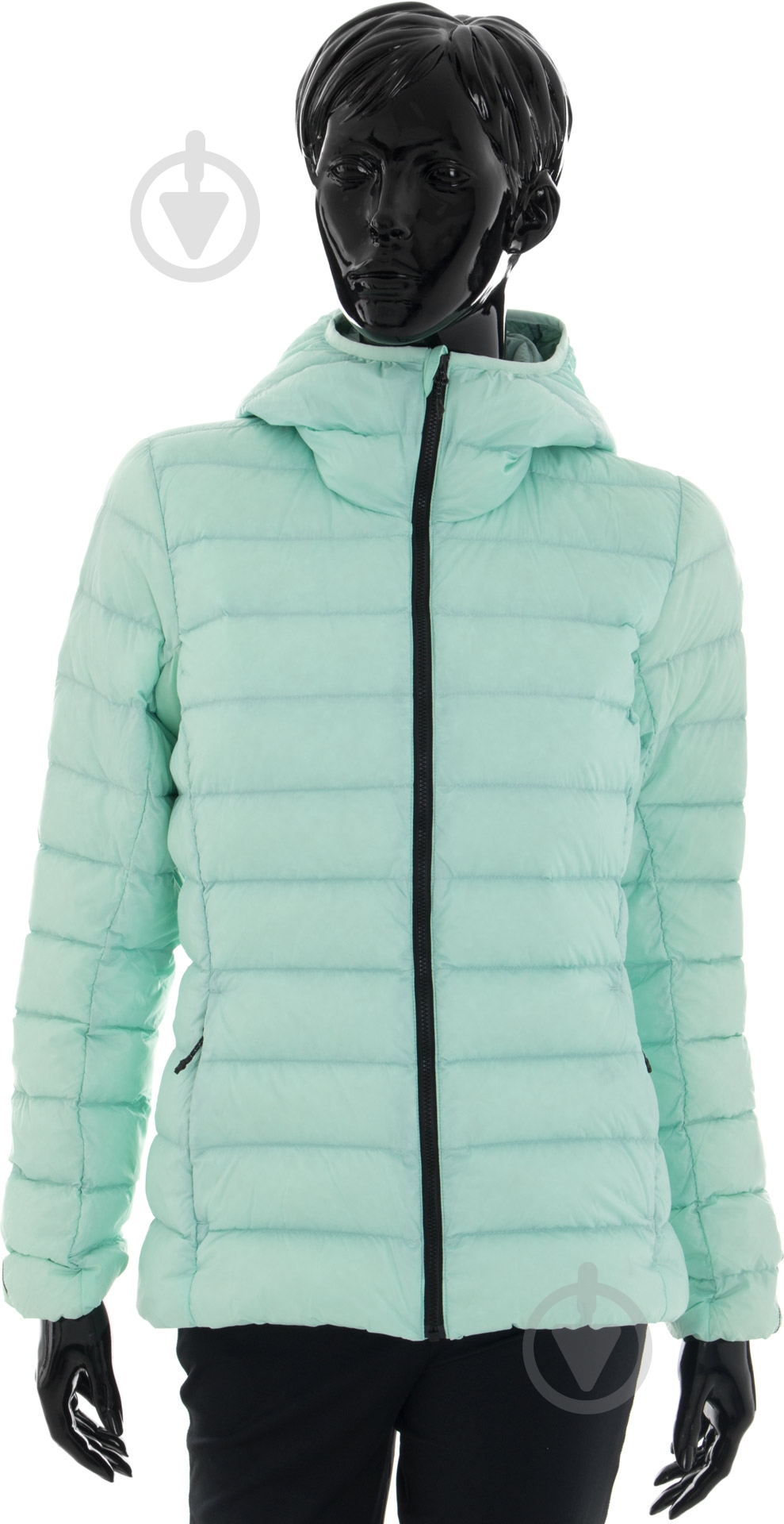 Пуховик женские зимние Adidas Light Down Hooded Jacket AP8736 р.XS зеленый - фото 1