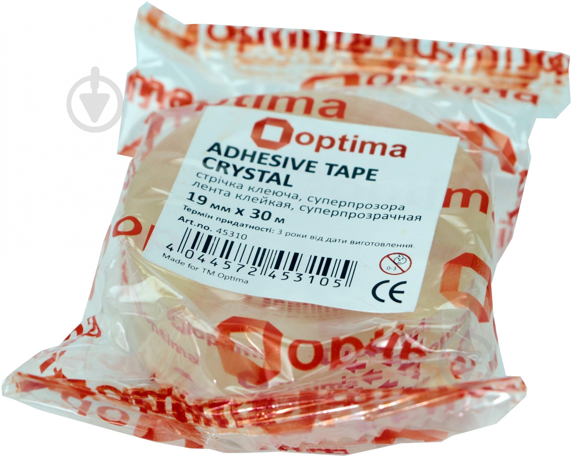 Клейка стрічка CRYSTAL 19 мм * 30 м Optima® - фото 3 Клейка стрічка CRYSTAL 19 мм * 30 м Optima® - фото 3