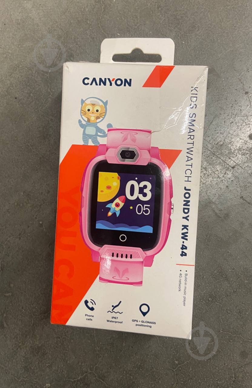 УЦЕНКА! Смарт-часы детские Canyon Jondy KW-44 Kids music pink 4G Camera GPS WiFi (CNE-KW44PP) (УЦ №2538) - фото 10