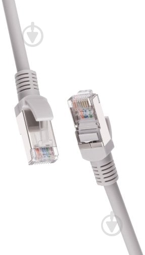 Патч-корд 2E 2E-PC5ECU-5LSZH-GRY САТ 5e 26AWG 5 м сірий - фото 1