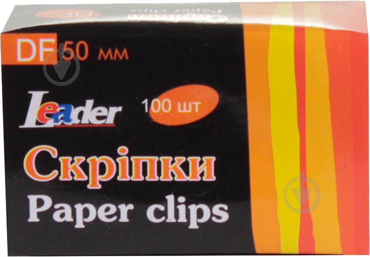 Скрепки 50 мм 100 шт. Leader - фото 1 Скрепки 50 мм 100 шт. Leader - фото 1