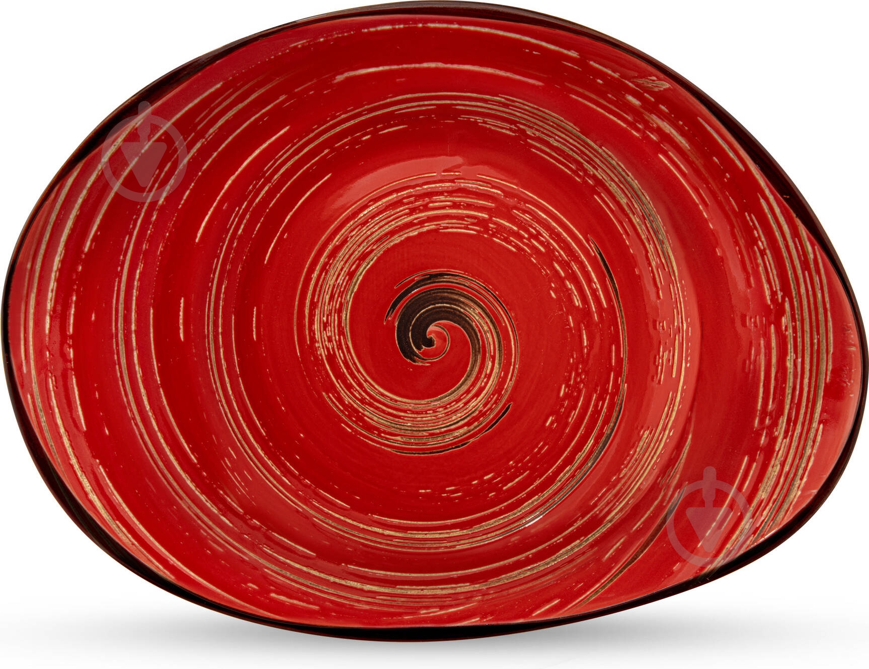 Блюдо Wilmax Spiral Red камень WL-669242/A - фото 1