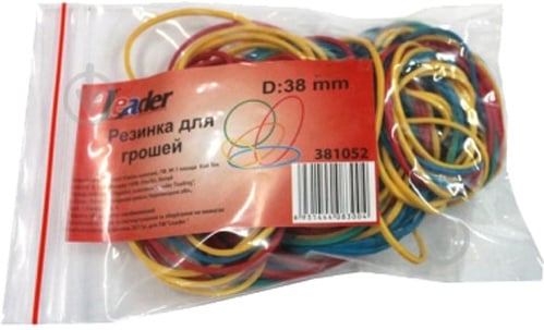 Резинки для денег Leader цветные 40 гр - фото 1