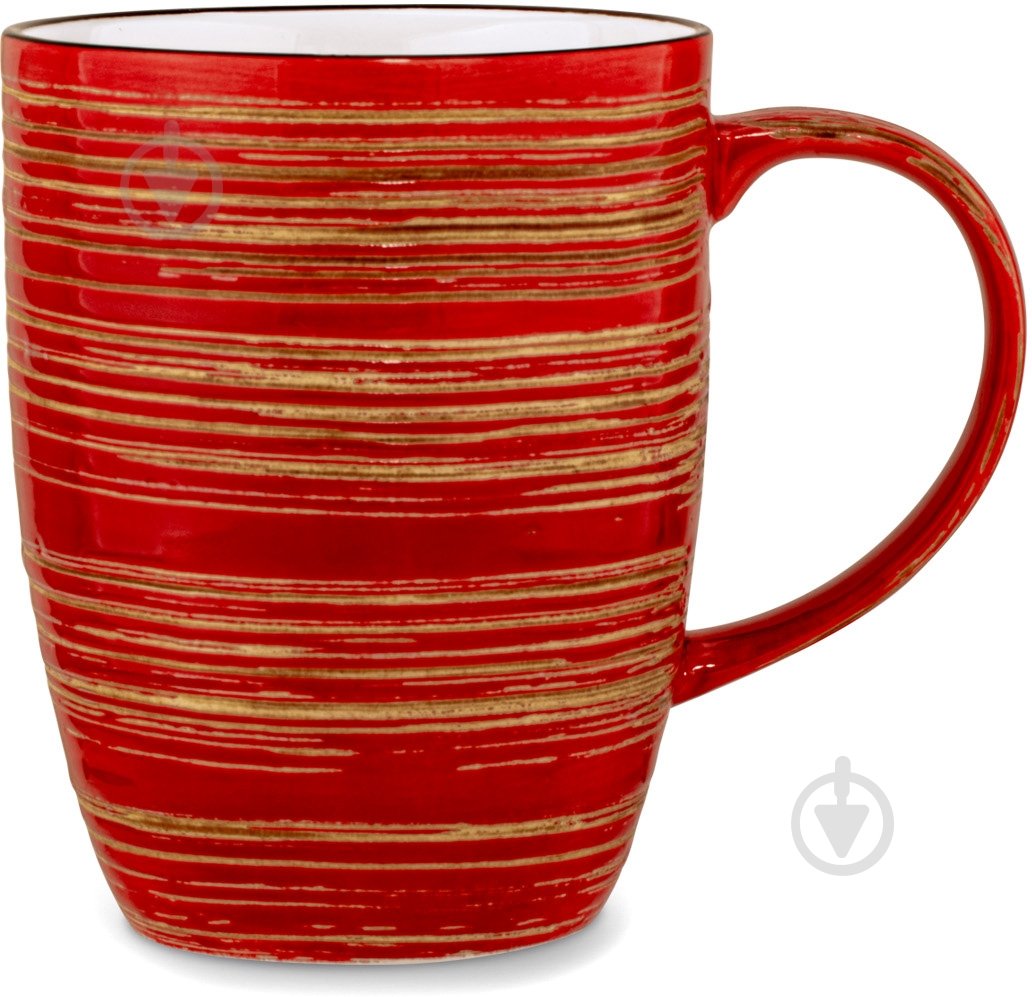 Чашка для чаю Wilmax Spiral Red 460 мл WL-669237/A - фото 1
