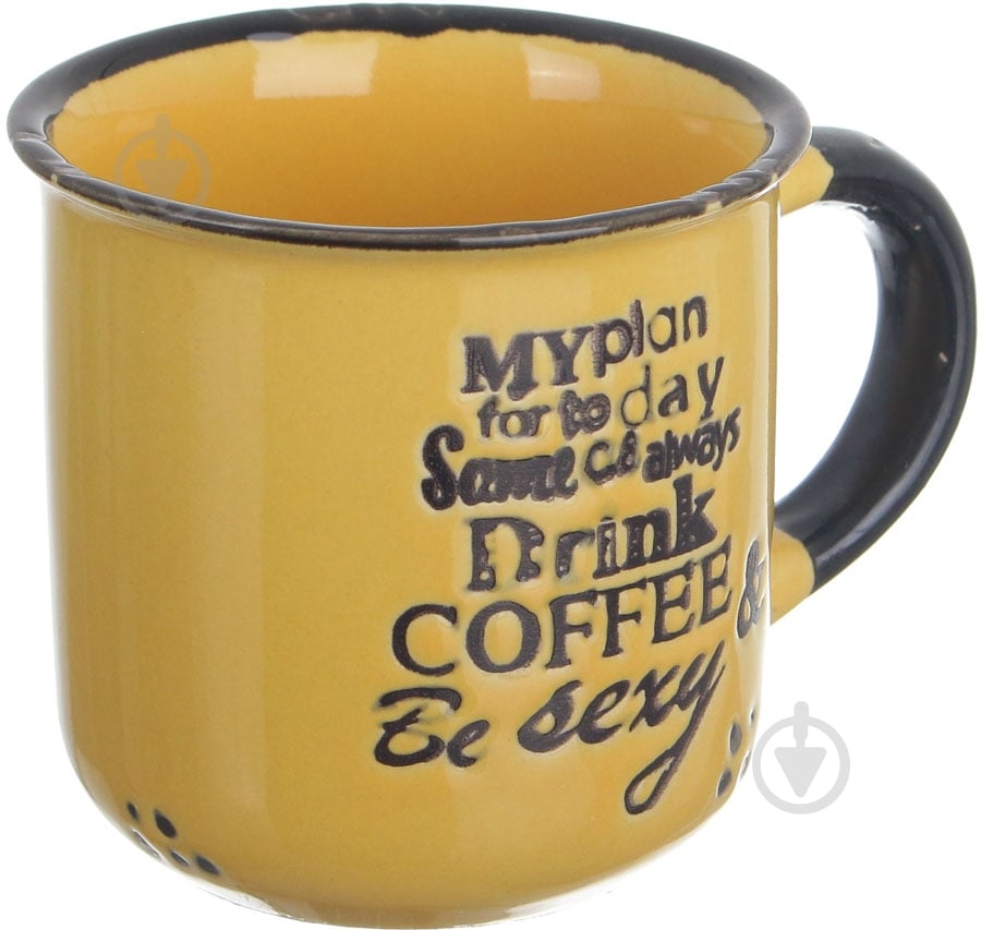 Чашка Bella Vita Notes Yellow 130 мл - фото 2