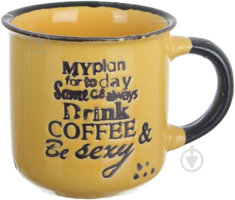 Чашка Bella Vita Notes Yellow 130 мл - фото 1