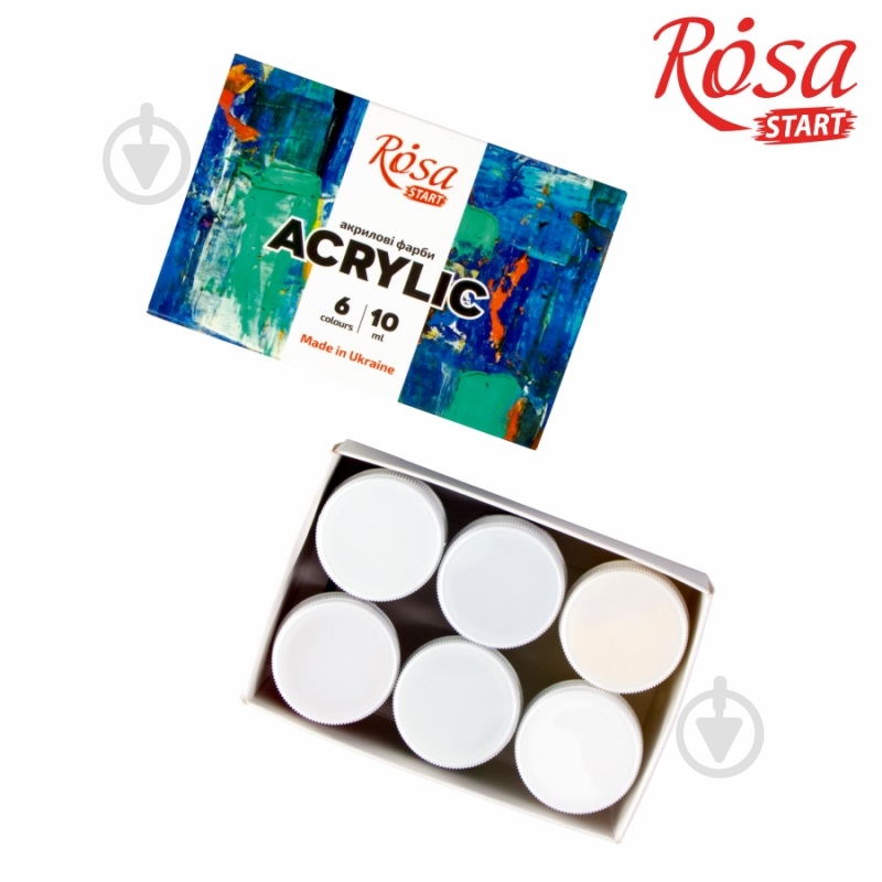 Акрил для декора Color 6 x 10 мл Rosa Start - фото 4