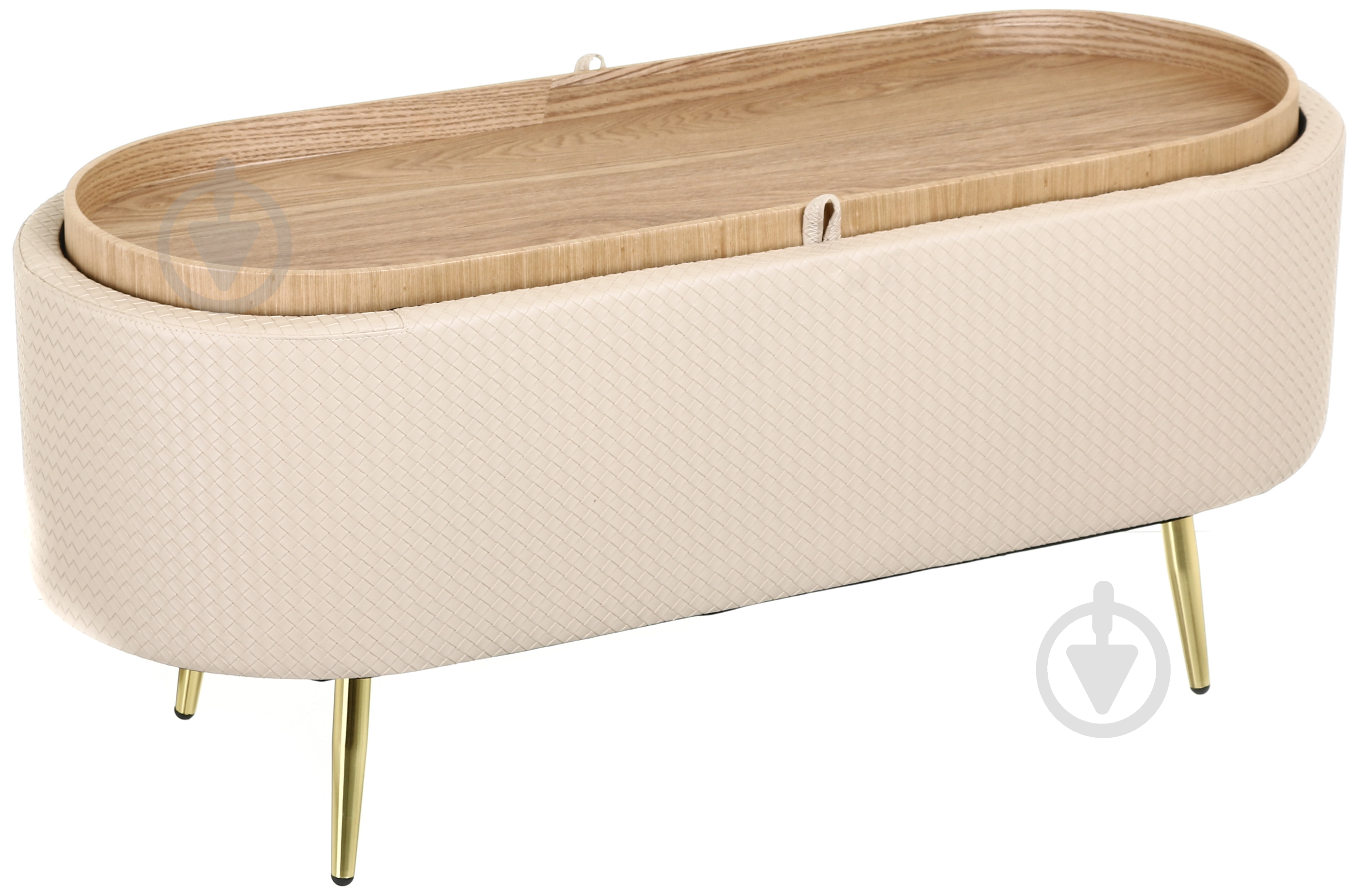 Пуф-банкетка Braid 445х1000 мм молочний (VWF22A945PC-21B-L) - фото 4