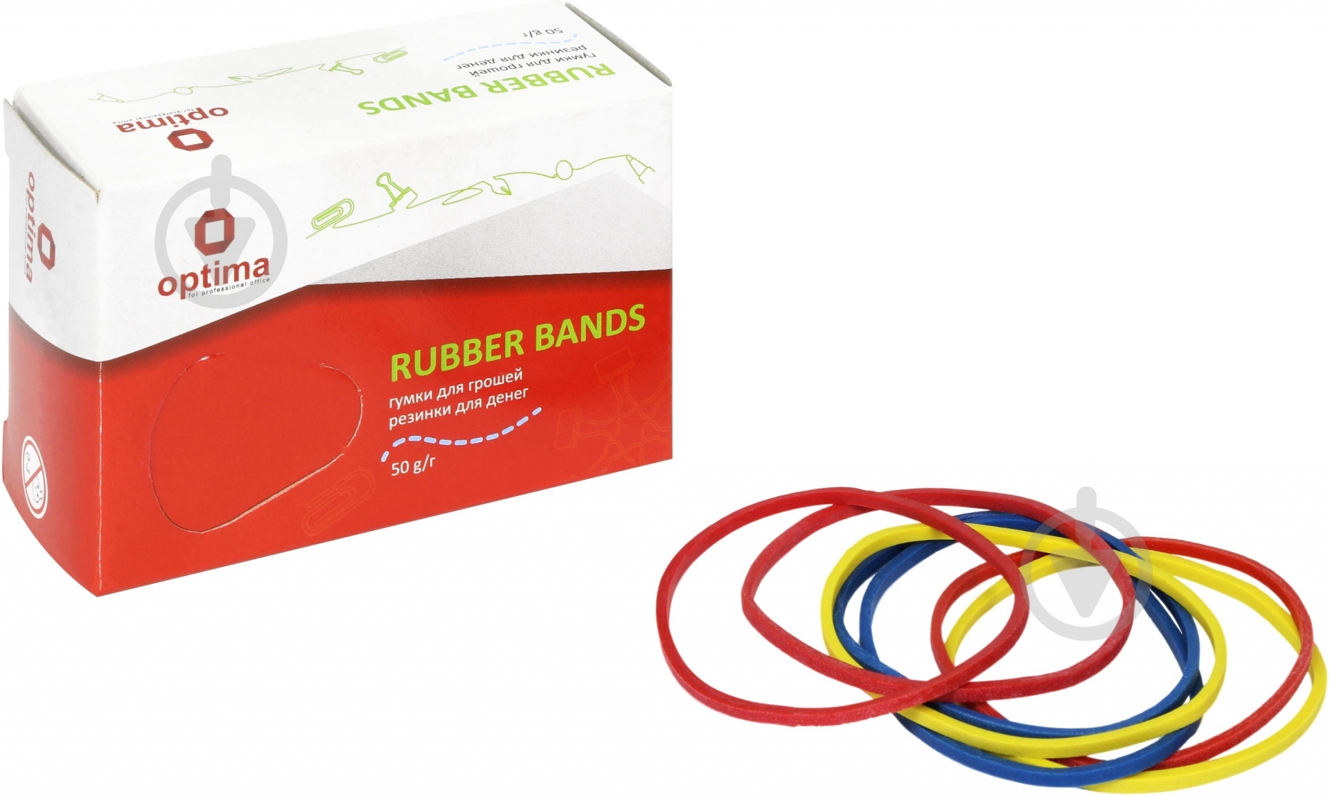 Резинки для денег Optima O47903 50 г - фото 1