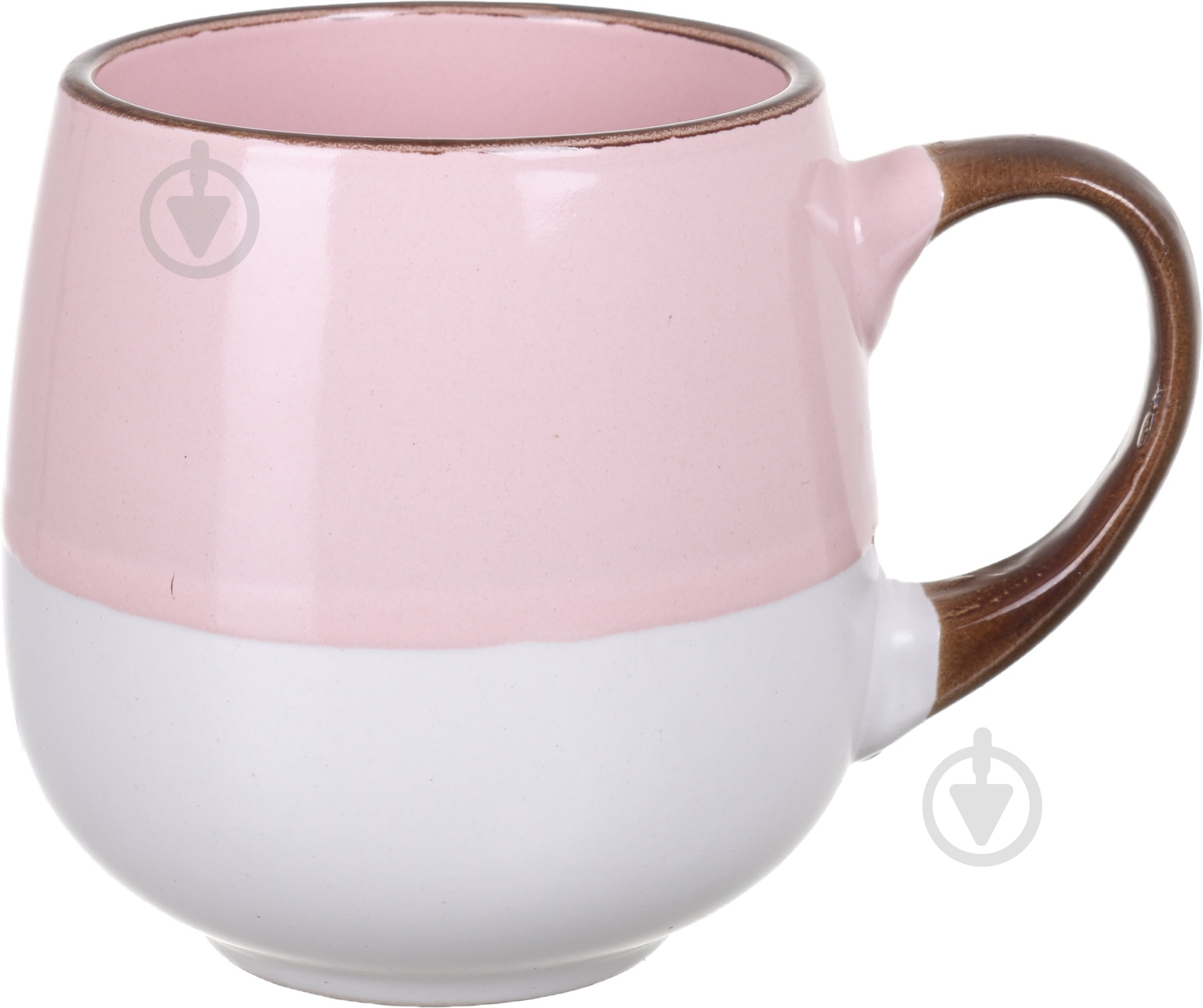 Чашка Bella Vita Oval Pink 400 мл - фото 1