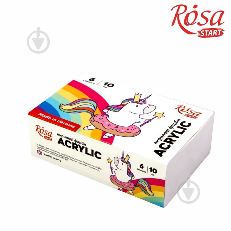 Акрил для декора Unicorn 6 x 10 мл Rosa Start - фото 2