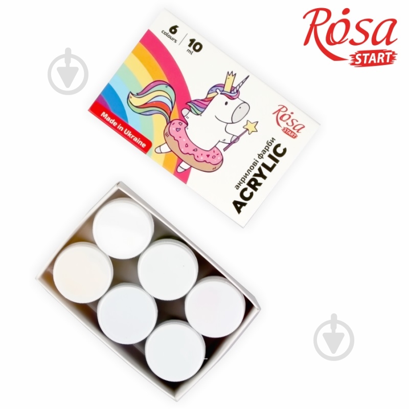 Акрил для декора Unicorn 6 x 10 мл Rosa Start - фото 4