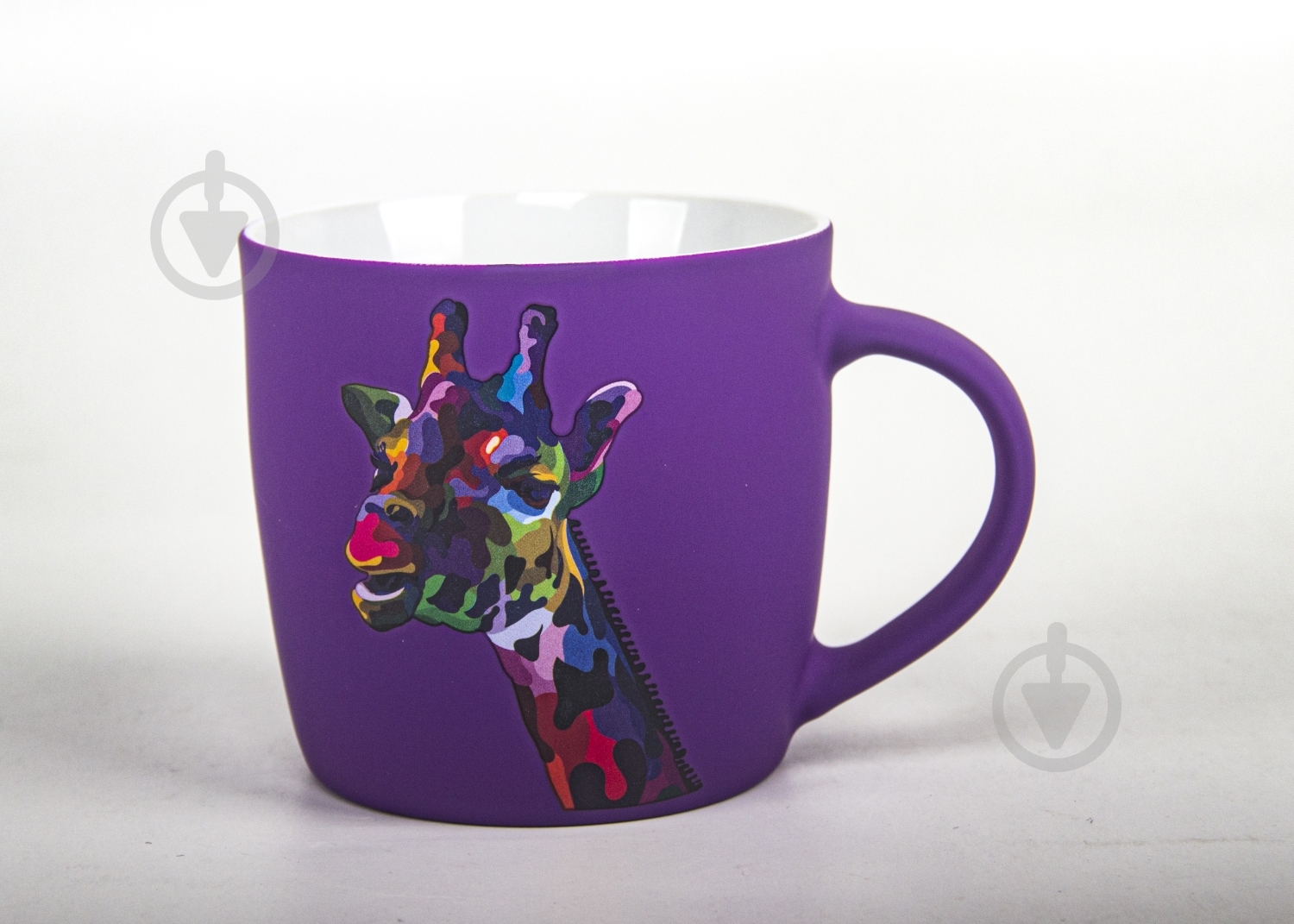 Чашка Bella Vita Neon Giraffe 350 мл сиреневая - фото 4