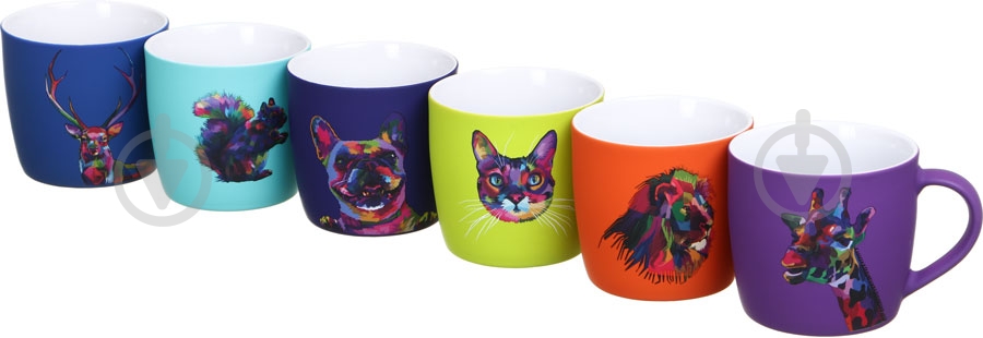 Чашка Bella Vita Neon Squirrel 350 мл голубая - фото 6